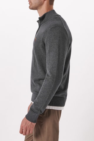 Jersey de lana merino - Gris oscuro jaspeado