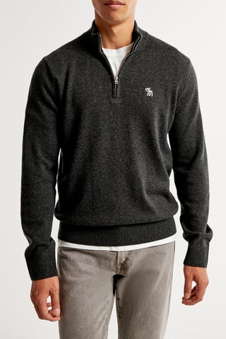 Jersey de lana - Negro jaspeado