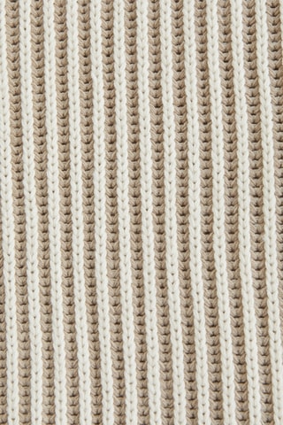 Pull - Blanc et beige