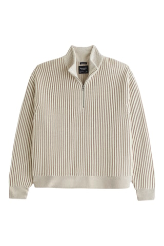 Pull - Blanc et beige