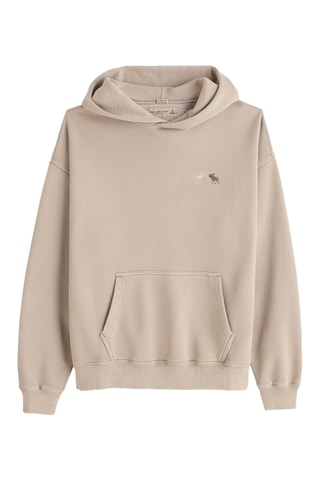 Sweat polaire à capuche - Marron clair