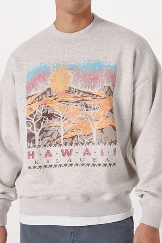Sweat polaire - Gris clair chiné