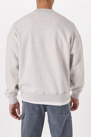 Sweat polaire - Gris clair chiné
