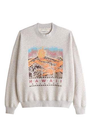 Sweat polaire - Gris clair chiné