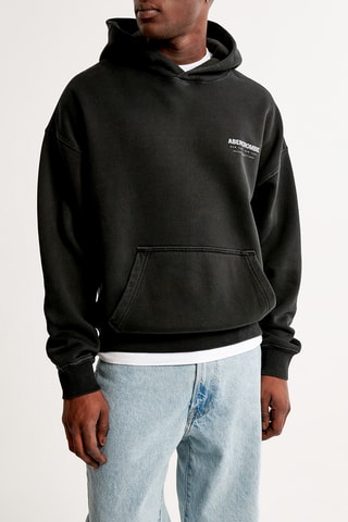 Sweat polaire à capuche - Noir