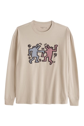 T-shirt oversize - Beige