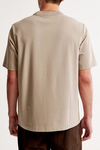 Camiseta oversize - Marrón claro