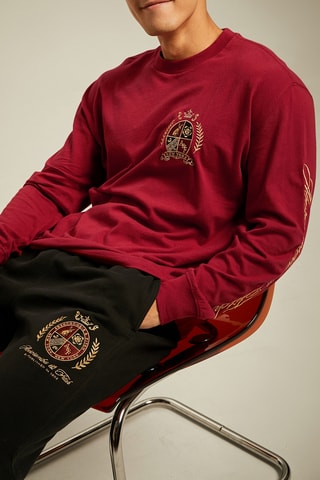 Camiseta oversize - Rojo