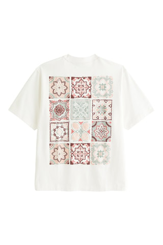 T-shirt oversize - Blanc