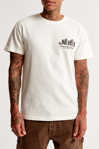 T-shirt relaxed - Blanc