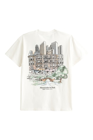 T-shirt relaxed - Blanc