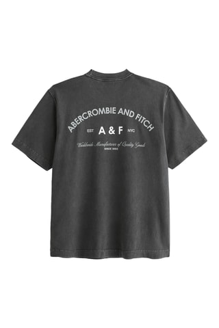 Camiseta oversize - Negro jaspeado