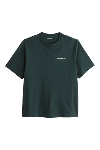 Camiseta oversize - Verde oscuro