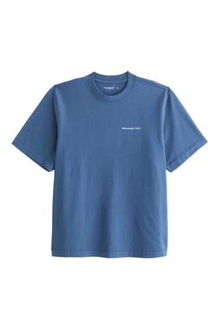 Camiseta oversize - Celeste