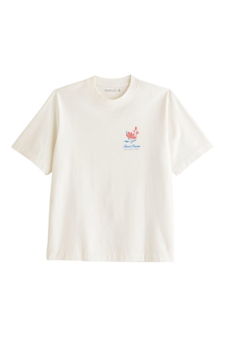 T-shirt oversize - Blanc