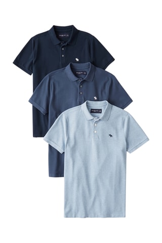 3 polos - Azul