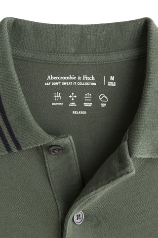 Polo relaxed fit - Verde oscuro