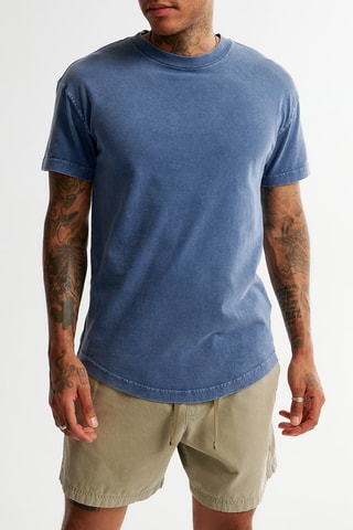 Camiseta relaxed - Azul marino