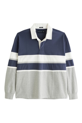 Polo - Azul marino y gris