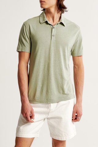 Polo de lino - Caqui