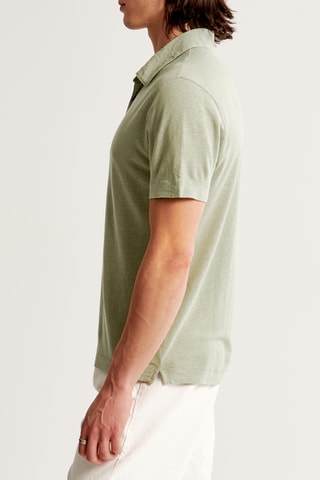 Polo de lino - Caqui
