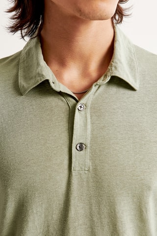 Polo de lino - Caqui