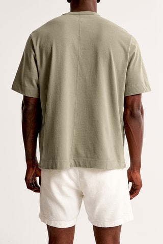 Camiseta oversize - Verde oliva