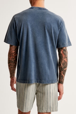 Camiseta oversize - Azul marino
