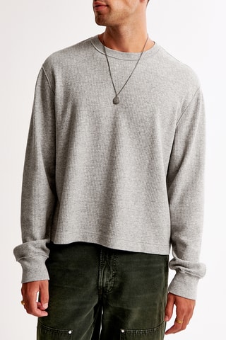 T-shirt oversize - Gris clair