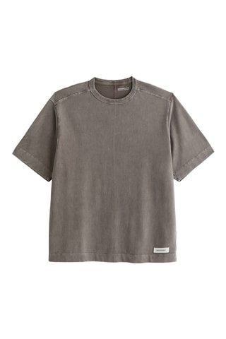 T-shirt oversize - Marron chiné