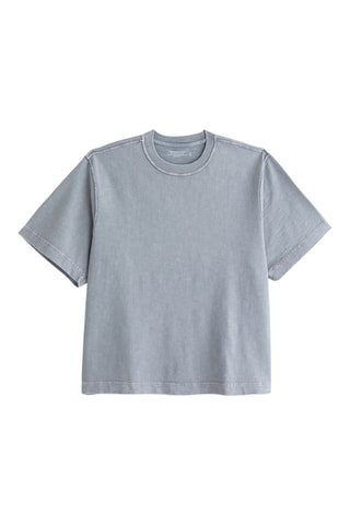 T-shirt oversize - Bleu marine chiné