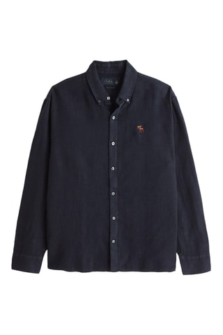 Chemise en lin - Bleu marine