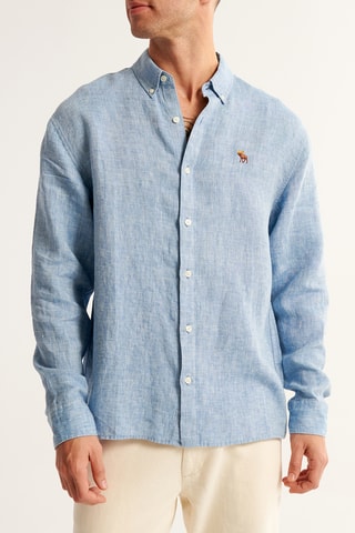 Chemise en lin - Ciel
