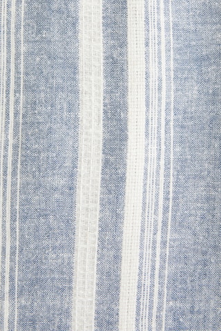 Chemise straight en lin - Bleu marine