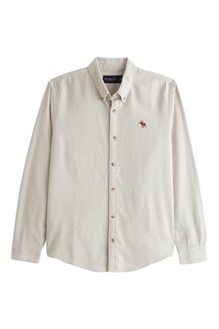 Chemise relaxed - Gris clair