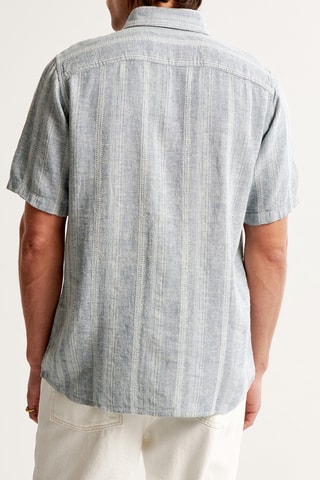Chemise relaxed en lin - Ciel