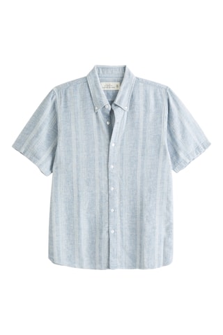Chemise relaxed en lin - Ciel