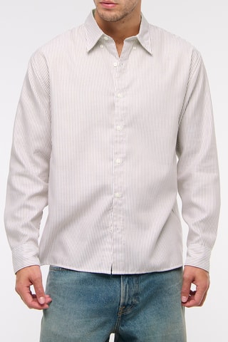 Chemise straight - Rouge et blanc