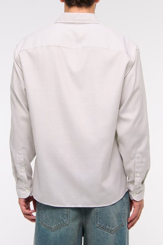 Chemise straight - Rouge et blanc
