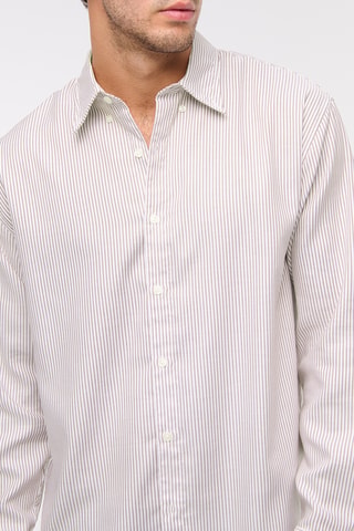 Chemise straight - Rouge et blanc