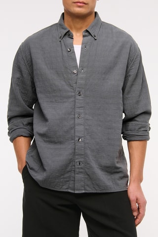 Chemise straight - Gris foncé