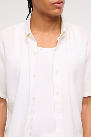 Chemise relaxed en lin - Blanc
