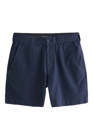 Short en velours - Bleu marine