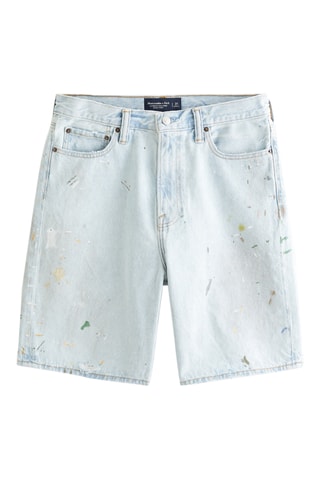 Short baggy en jean - Ciel