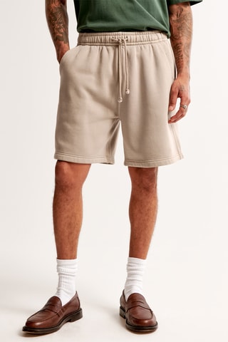 Short relaxed polaire - Marron clair