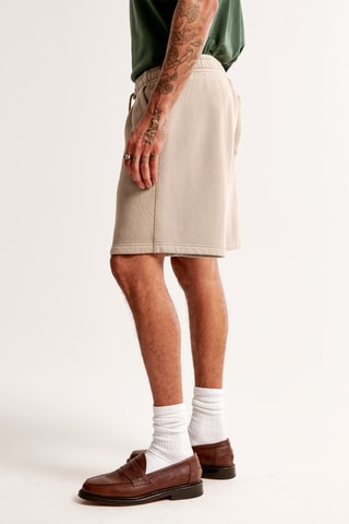 Short relaxed polaire - Marron clair