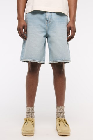 Short baggy en jean - Ciel