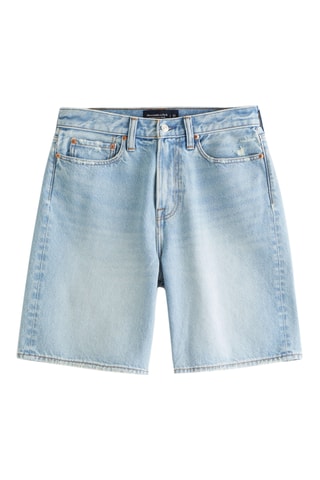Short baggy en jean - Ciel