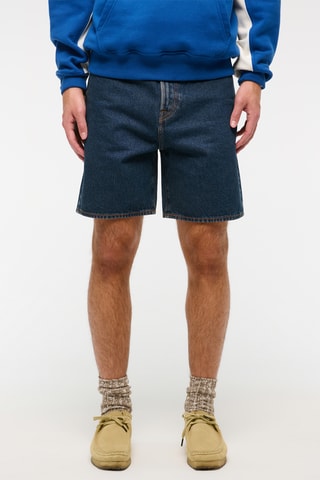 Short loose en jean - Bleu marine