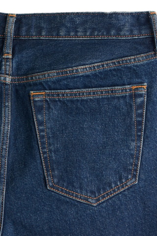 Short loose en jean - Bleu marine
